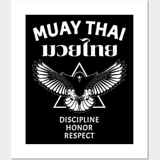 Muay Thai Eagle Posters and Art